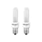 Bulbrite 40 Watt E12 Candelabra Screw Base KRYPTON/XENON T3 Light Bulb, Frost, 2700K, 2PK 860994 - alternate 1